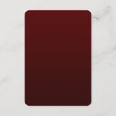 Bourgondische Golden Flowers Detail Enclosure Kaar Informatiekaartje (Achterkant)