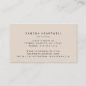 Bourgondische gouden agaat ivoor luxe visitekaartje (Achterkant)