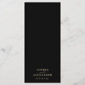 Bourgondische gouden edelsteen menu (Achterkant)