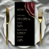 Bourgondische gouden edelsteen menu