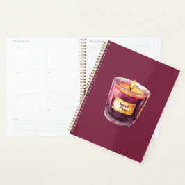 Bourgondische gouden kaars planner