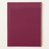 Bourgondische gouden kaars planner (Achterkant)