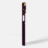 Bourgondische gouden sterren bloemen geometrisch m Case-Mate iPhone case (Achterkant / Rechts)