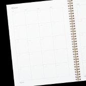 Bourgondische gouden sterren monogram naam 2027 planner