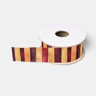 Bourgondische gouden strepen verjaardag grosgrain lint