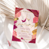 Bourgondische gouden verf en slok verjaardagsuitno kaart