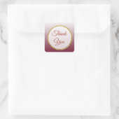 Bourgondische gradiënt en goud dank u Stickers (Tas)