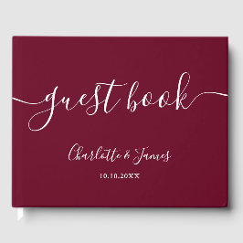 Bourgondische handtekening trouwboek gastenboek