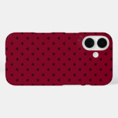 Bourgondische Hartprint Case-Mate iPhone Case (Achterkant (horizontaal))