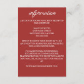 Bourgondische herfst bruiloft behuizing Kaart (Voorkant)