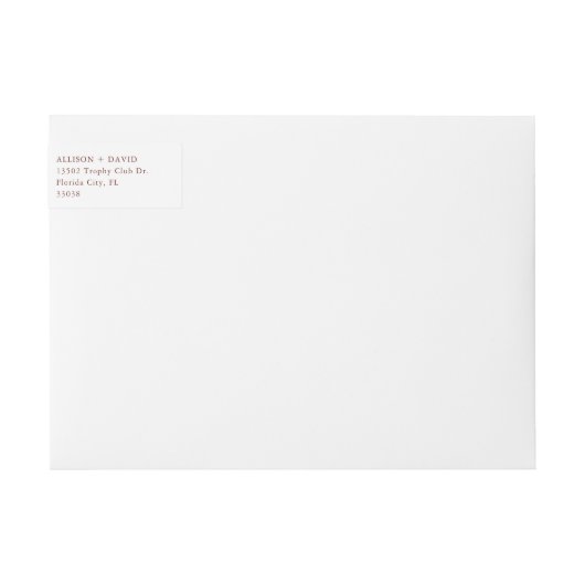 Bourgondische herfst bruiloft retour adres (Voorkant)