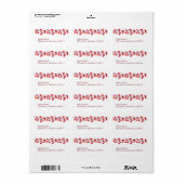 Bourgondische Herfst herfst bruiloft Adresetikette Etiket (Full Sheet)