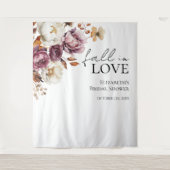 Bourgondische Herfst in liefde Vrijgezellenfeest a Wandkleed (Voorkant)