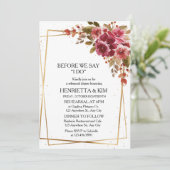 Bourgondische Herfst of Herfst Thema Repetitie Din Kaart (Staand voorkant)