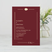 Bourgondische herfst proefdinermenu kaart (Staand voorkant)
