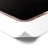 Bourgondische Herfst Quinceanera Foto Welkom Teken Poster (Hoek)