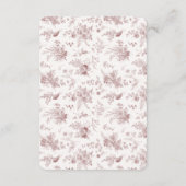 Bourgondische Herfst Toile Jouy Registry Kaart Ins (Achterkant)