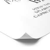 Bourgondische Herfst Vrijgezellenfeest Mimosa Bar  Poster (Hoek)