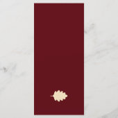 Bourgondische herfsttrouw menu (Achterkant)