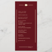 Bourgondische herfsttrouw menu (Voorkant)