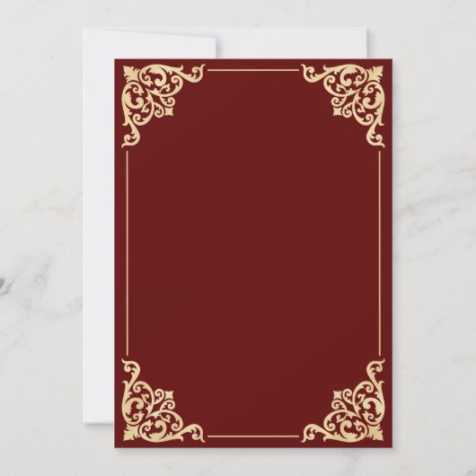  Bourgondische islamitische bruiloft Kaart (Achterkant)