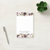 Bourgondische ivoor bloemrijke Bijbeltekst Post-it® Notes (Kantoor)