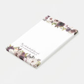 Bourgondische ivoor bloemrijke Bijbeltekst Post-it® Notes (Schuin)