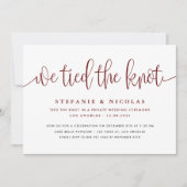 Bourgondische kalligrafie We hebben de knoop bruil Kaart (Voorkant)