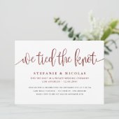 Bourgondische kalligrafie We hebben de knoop bruil Kaart (Staand voorkant)