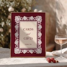Bourgondische Kantenlijst Trouwkaarten & Cadeaus