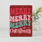 Bourgondische Kerstkaart Kaart (Staand voorkant)