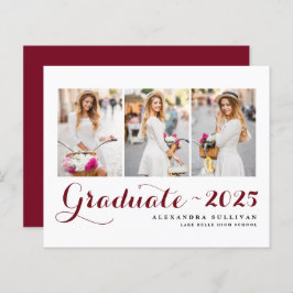 Bourgondische klasse van 2025 Photo Collage Afstud