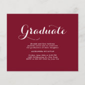 Bourgondische klasse van 2025 Photo Collage Afstud (Achterkant)