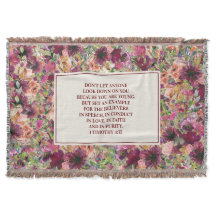 Bourgondische Koraal Bloemrijke Bijbelvers Timothy