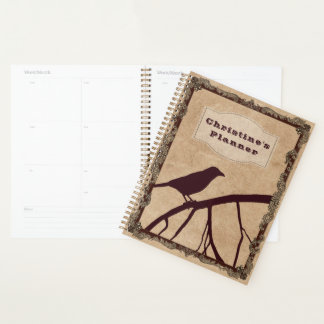 Bourgondische kraai en aangepaste tekst op Antiek Planner