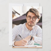 Bourgondische krans foto rechten afstuderen kaart (Achterkant)