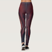 Bourgondische leggings hoofdtelefoon Smoky Red AI  (Achterkant)