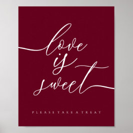 Bourgondische Liefde is Zoete Opnemen Behandeling Poster