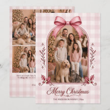 Bourgondische lintboog multi-fotokerstmis