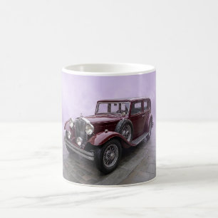 Bourgondische luxe sedan uit de jaren 30 koffiemok
