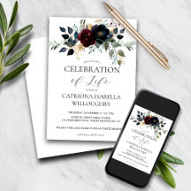 Bourgondische marine bloemenbegrafenis gedenkteken