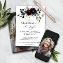 Bourgondische marine bloemenbegrafenis gedenkteken