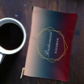 Bourgondische marine Blush geometrische bruiloft Etui