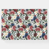 Bourgondische marine bruiloft gastenboek (Achterkant)