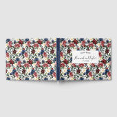 Bourgondische marine bruiloft gastenboek (Volledig)