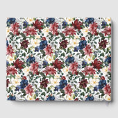 Bourgondische marine bruiloft gastenboek (Achterkant)