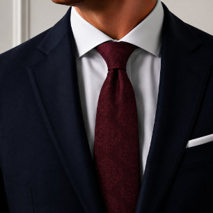 Bourgondische Maroon Tonaangevende Kleur Stropdas