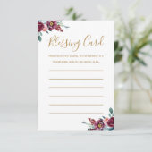 Bourgondische Moeder's Zegen Kaart Gebed Nota Kaar (Staand voorkant)