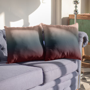 Bourgondische Navy Blush Ombre Kussen