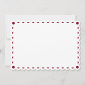 Bourgondische papel picado geschulpte Quinceañera Kaart (Achterkant)